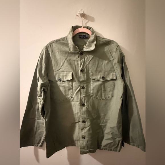 Polo Ralph Lauren Peace, Love, Polo Military Button Down Shirt Jacket - Picture 5 of 8